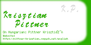 krisztian pittner business card